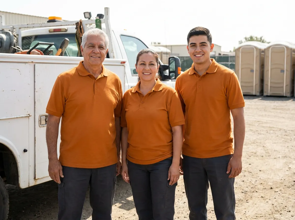 Smart Champ Toilets portable toilet supplier team in Stockton, CA